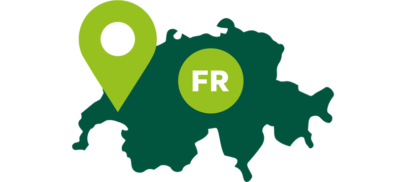Localisation du service à la clientèle francophone de PRO VITA AG pour la Romandie et l’ensemble de la Suisse